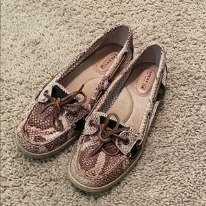 Sperry Women's Snakeskin Pattern Loafers